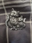 Vintage Pewter Cat Brooch Or Pin Produced By Spoontiques. Fixed Price $14.99.