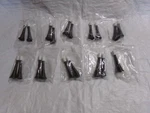 Hardware Essentials Spring Door Stop 3 Inch Rubber Tip Broad Base Brass Lot 19. Fixed Price $19.99.