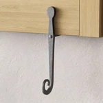 Black Shutter Dog Holders 7 In Wrought Iron Rat Tail Shaped Curved Pack Of 3. Fixed Price $70.99.