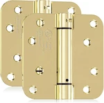 2 Pack Self Closing Door Hinges, 4 Inch Spring Loaded For Garage, Fr. Fixed Price $29.99.