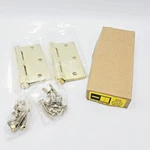 Pair Stanley F179 Door Butt Hinges Brass Plated Steel Heavy Duty Nos 3.5"X3.5". Fixed Price $15.00.