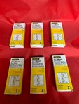 New 6 Pairs (12 Total) Stanley Satin Brass 3 1/2" Round Corner Hinges 1/4" (8M). Fixed Price $49.99.