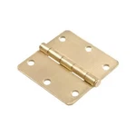 Hillman 852614 1/4" Round Corner Door Hinge Satin Brass (4"). Fixed Price $7.95.