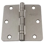 Gliderite 3.5" X 1/4" Ball Bearing Door Hinges Satin Nickel 3514-2BB-SN-1. Fixed Price $5.49.