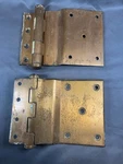 Vintage Door Hinges Lawrence 4 Ball Bearings Oilite Brass Plated - Heavy. Fixed Price $55.00.