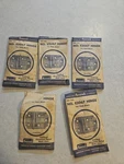 Nos 4 Pair Amerock Flush Hinge Chrome Plated Blk Lines E3067 Cabinet Mcm. Fixed Price $35.00.