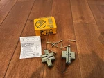 Soss Invisible Hinge Series Satin Brass, 208US4, For Min. 1" Thick. Fixed Price $21.56.