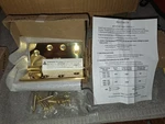 ** 7 Baldwin 1041031I Square Ball Bearing Mortise Hinge, Unlaq. Bright Brass. Fixed Price $299.00.