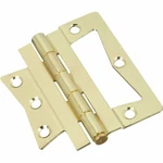 6PCS National Hardware Bright Brass 4" Non Mortise Surface Bi-fold Door Hinges. Fixed Price $22.00.