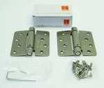 Hager 170225, 1751 4" X US15 Full Mortise Spring Hinge (1 Pair) Satin Nickel. Fixed Price $24.65.