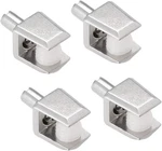 Uxcell Glass Shelf Brackets, 4PCS Zinc Alloy Clamp Pegs Support.... Fixed Price $9.54.