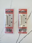 *lot Of 2* Everbilt 4-1/2 In. Square Satin Chrome Adjustable Spring Door Hinge. Fixed Price $38.99.