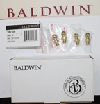 Baldwin Brass Ball Tip Hinge Finials Polished Finish 1080-030 Set Of Four. Fixed Price $14.99.