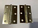 12 Pr. Ultra Brass Plated Butt Hinges 3" X 2" 1/16" 35105. Fixed Price $22.50.