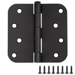 6 Pack Matte Black Door Hinges Standard Steel Removable Pin Easy Installation. Fixed Price $40.39.