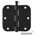 18 Pack Door Hinges Black Matte Interior 3.5 X Inch Rounded With. Fixed Price $32.27.