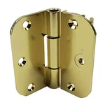 Pella Adjustable Door Hinge 3-3/4 X 3-1/2 5/8 Radius Inswing Polished Brass. Fixed Price $264.26.