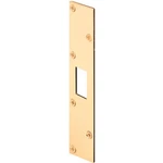 9425 Defender Security Polished Brass 1-5/8 In. Deadbolt Strike Plate. Fixed Price $33.60.