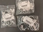 Bulk Lot Of 30 National Hardware 3155BC/2062BC Steel Zinc-plated Rings. Fixed Price $45.00.