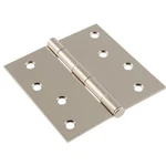 Hardware Essentials Square Corner Door Hinge Nickel (4"). Fixed Price $8.95.