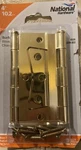 National Hardware 4 Surface Mounted Hinges 2 Pack New (old Stock) Brass Finish. Fixed Price $10.80.