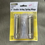 New Stanley Double Acting Spring Hinge Commercial Grade Bright Brass Finish 3". Fixed Price $12.99.