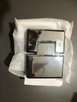 Alumax 180 Degree Beveled Polish Chrome Heavy Glass Hinge G03286450. Fixed Price $60.00.