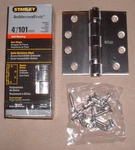 Stanley Architectural Grade Stainless Steel Bearing 4" Hinge 3 Pack S821-108. Fixed Price $45.00.