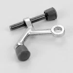 Don-jo 1500619 Cast Zinc Hinge Stop, Clear Coated Satin Nickel Plated (pack. Fixed Price $18.75.