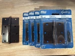 (6) New Antique Bronze 3-1/2" House Door Hinge National N336-792. Fixed Price $10.99.