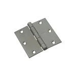 12PK Stanley Square Corners 3.5" Satin Chrome Residential Door Hinges S821-181. Fixed Price $36.00.