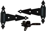 5 Pack National N243-899 Black Gate Kit With Hinges & Latch Durable Stylish. Fixed Price $224.99.