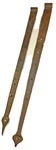 Pair Large Antique Hand Forged Strap Hinges 33 35 Barn Door Gate Iron Huge. Fixed Price $358.00.