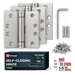 A1 Proguard Satin Door Hinges 4.5 Inch Self Closing (3 Pack). Fixed Price $47.13.