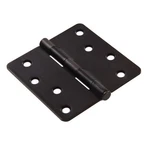 Hardware Essentials 1/4" Round Corner Door Hinge Oil Rubbed Bronze (4"). Fixed Price $8.25.