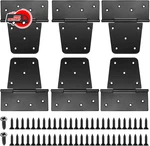 Heavy Duty Gate Hinges For Wooden Fences 6 Pcs Black Iron Metal Barn Door. Fixed Price $26.50.