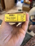 Stanley 4" Galvanized Blind Hinges For Shutters Gate Vintage, Per Box. Fixed Price $20.00.