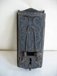 Vintage Pat 1909 Ornate Cast Iron Antique Mag Newspaper Spring. Fixed Price $209.25.