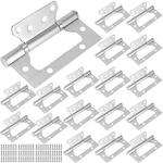 Sinjeun 18 Pcs 4 X 3 Inch Non-mortise Door Hinges, Stainless Steel Flush Heav.... Fixed Price $37.25.