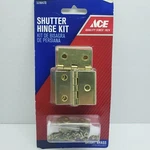 Ace Shutter Kit Bright Brass 8 Hinges #5296470. Fixed Price $12.75.