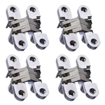 4 Pack Hidden Hinge Invisible For Cabinet Door, Zinc Alloy .... Fixed Price $18.42.