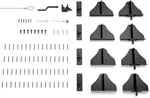 Heavy Duty Anti-sag Double Door Frame Kit With Right Angle Hinges. Fixed Price $83.99.