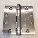 (2) Ives 4.5"X4.5" Five Knuckle Ball Bearing Full Mortise Heavy Weight Hinges. Fixed Price $19.00.