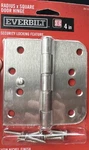 Lot Of Everbilt 4" Radius X Square Security Locking Feature Door Hinge 261 673. Fixed Price $7.99.
