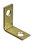 National Hardware N190-819 Bright Brass Black Corner Iron 1X 1/2 In. With Screw. Fixed Price $8.34.