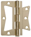 Project 3-1/2" Non Mortise Hinge Removable Pin Bright Brass Per Pack. Fixed Price $16.99.