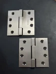 Emtek Square Barrel Door Hinges Brass 4" Satin Nickel (2 Box) New. Fixed Price $69.00.