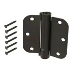 Lot Of Everbilt 3-1/2" Oil-rubbed Bronze 5/8" Radius Adjustable Spring Hinge. Fixed Price $25.00.