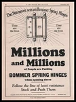 1927 Bommer Spring Door Hinges Brooklyn New York "the Sun Never Sets" Print Ad. Fixed Price $9.67.