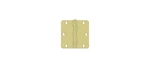 3-1/2" X 1/4" Radius Hinge, Ball Bearing Polished Brass Pair. Fixed Price $11.85.